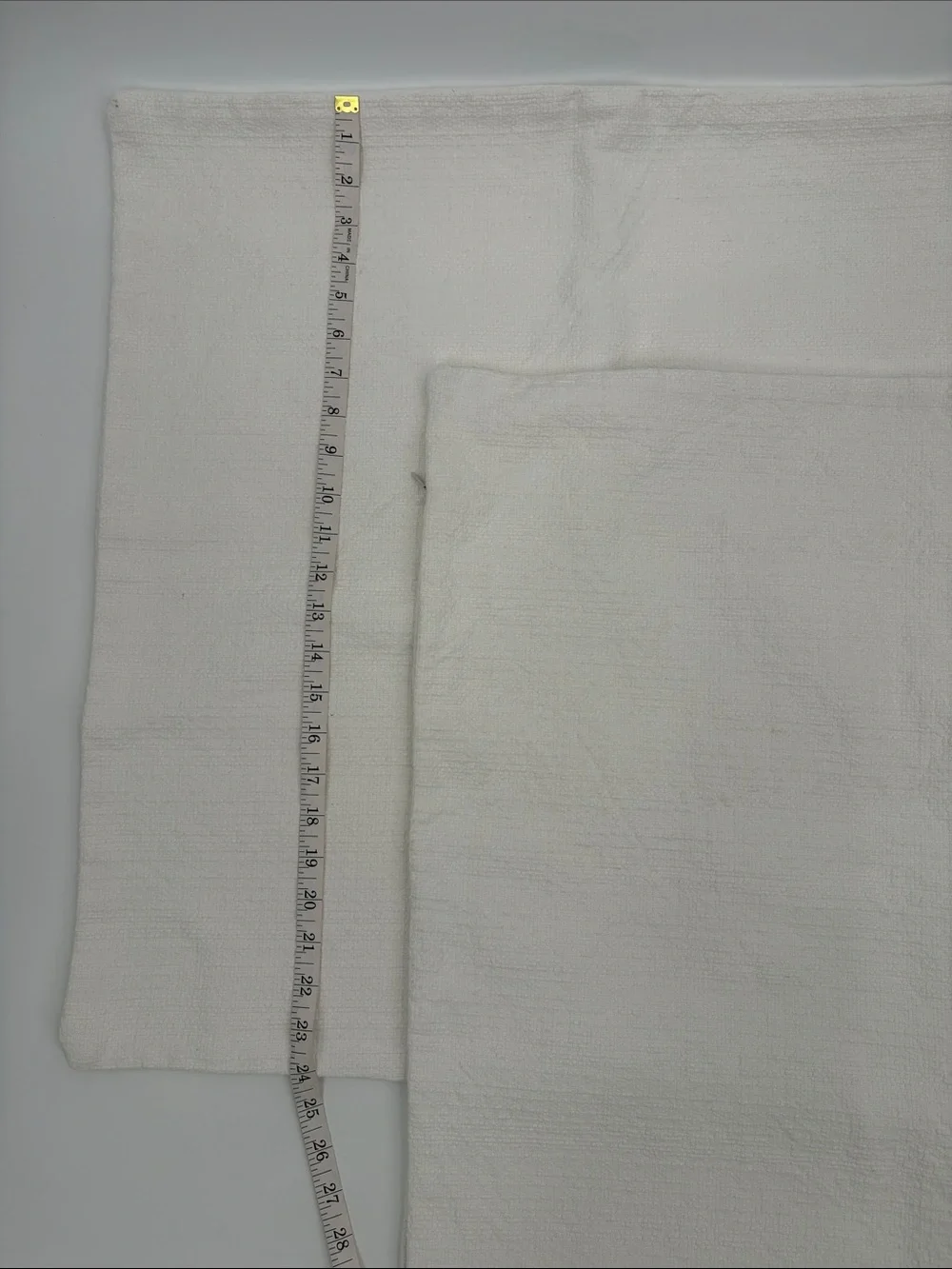 Pottery Barn White Textured Pillow Shams - Set of 2